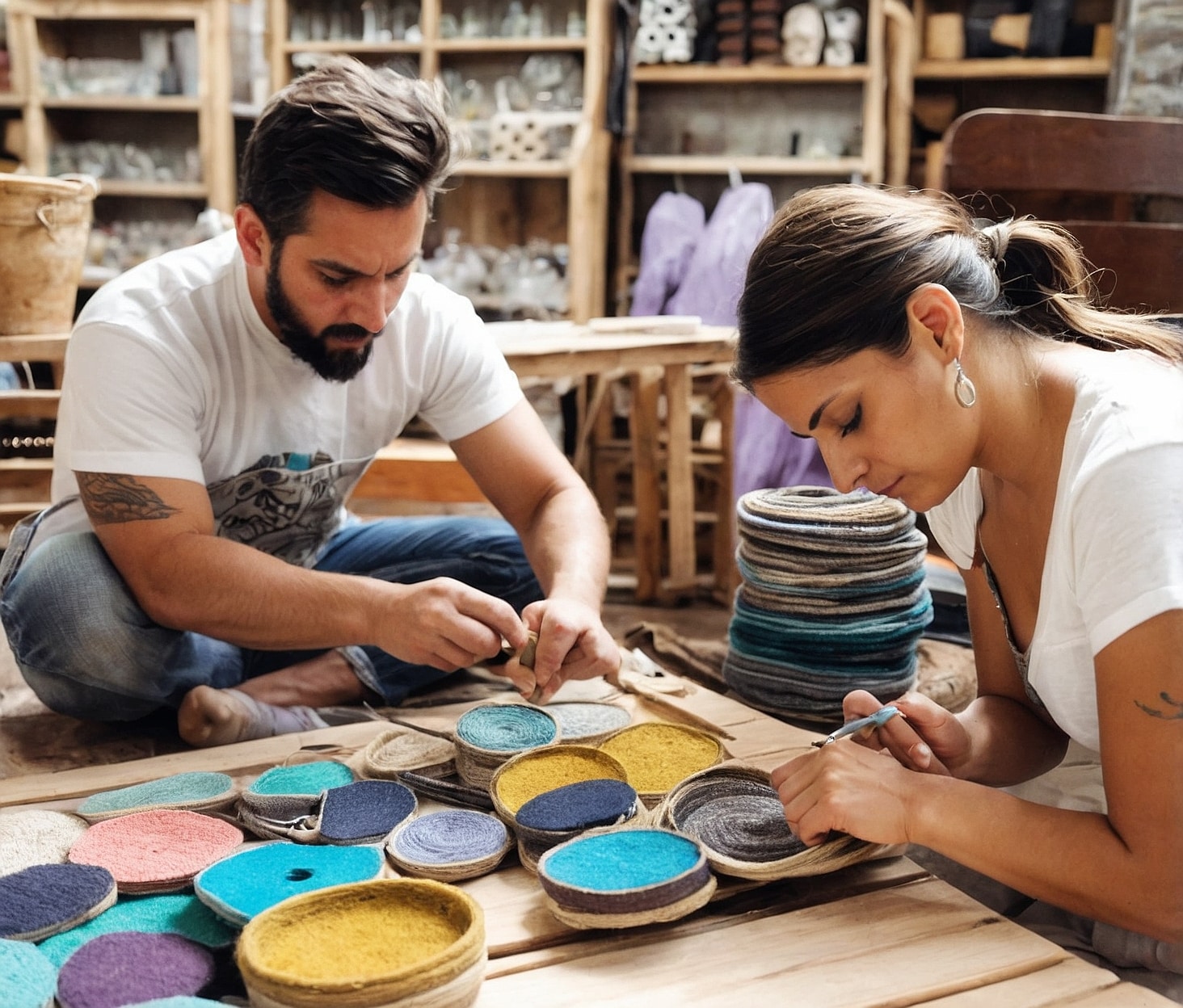 Moda eco amigable que es cuidadosa con el ambiente y estilosa. Cuidado del planeta con estilo